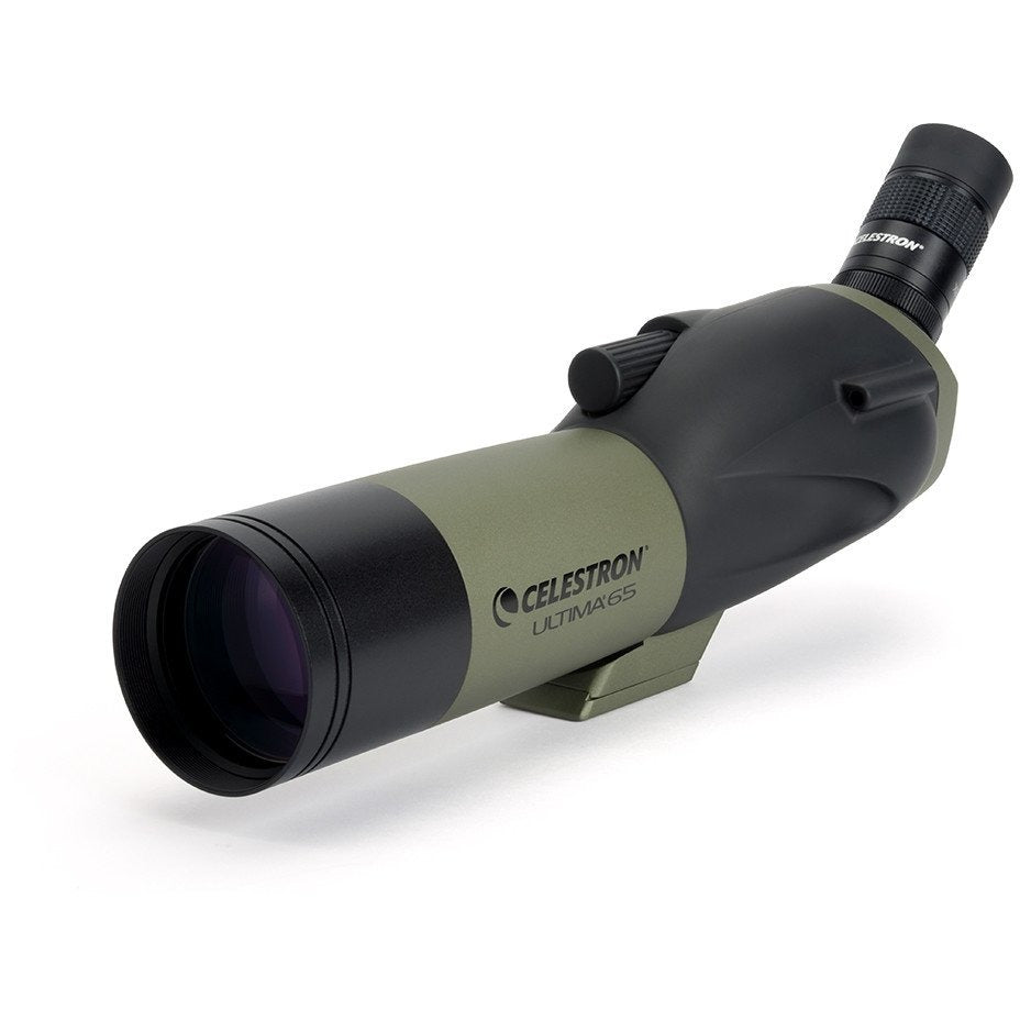 Ultima 18 55X65MM Angled Zoom Spotting Scope - High Power Magnification for Bird Watching, Hunting & Outdoor Adventures