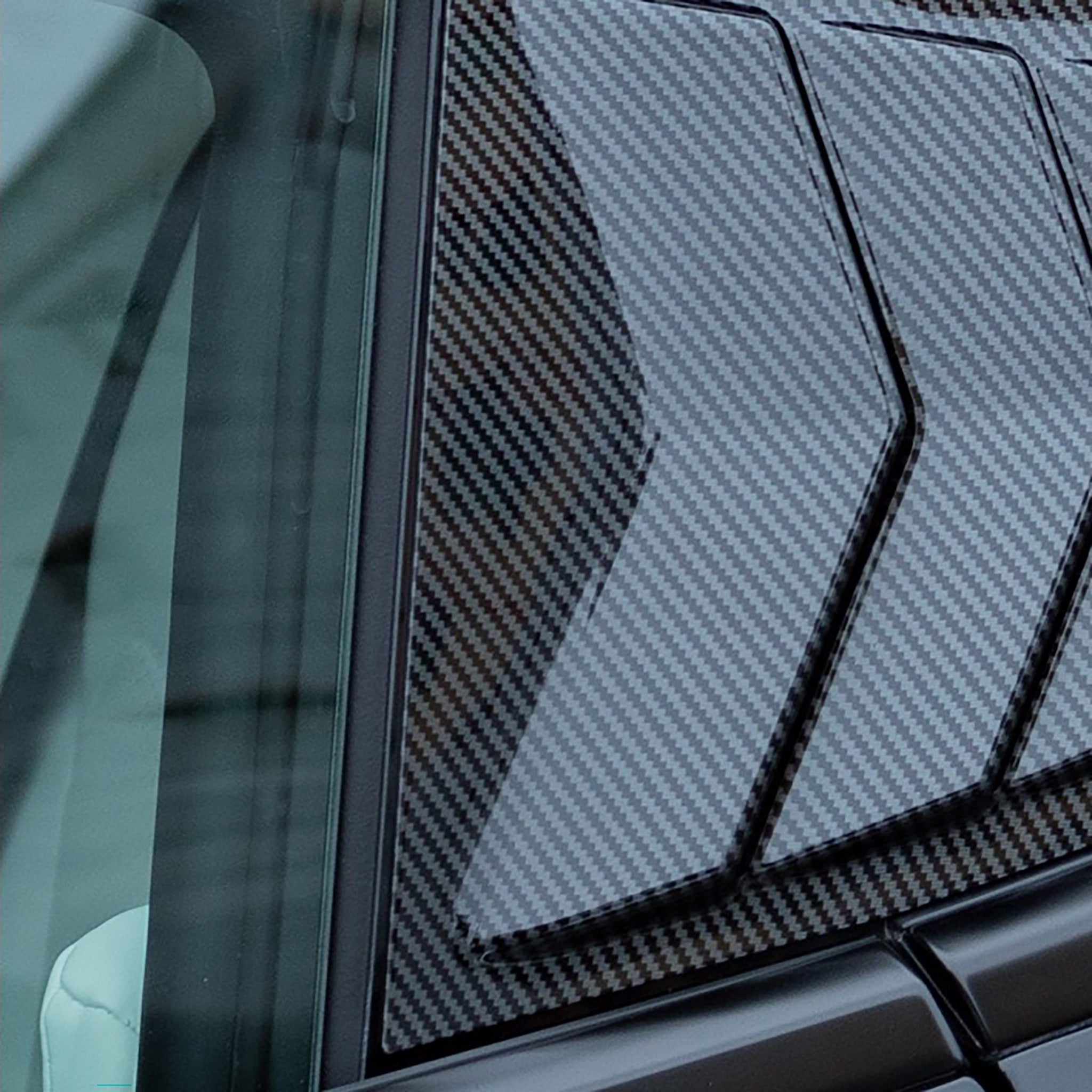 High-Performance Racing Style Rear Side Window Louvers for Tesla Model 3 (2017-2024) - Enhance Style & Reduce Glare for Daily Driving & Car Shows