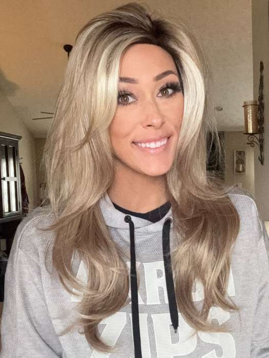 Angelica PM Synthetic Wig with Mono Part - Natural Look Heat Resistant Hairpiece for Women | Perfect for Cosplay, Daily Wear & Special Occasions