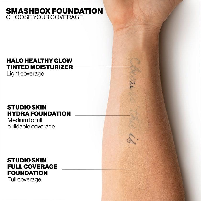 Smashbox Halo Healthy Glow Tinted Moisturizer SPF 25 - Lightweight Hydrating Foundation with Natural Finish for Daily Sun Protection | Perfect for Work, Gym & Everyday Wear