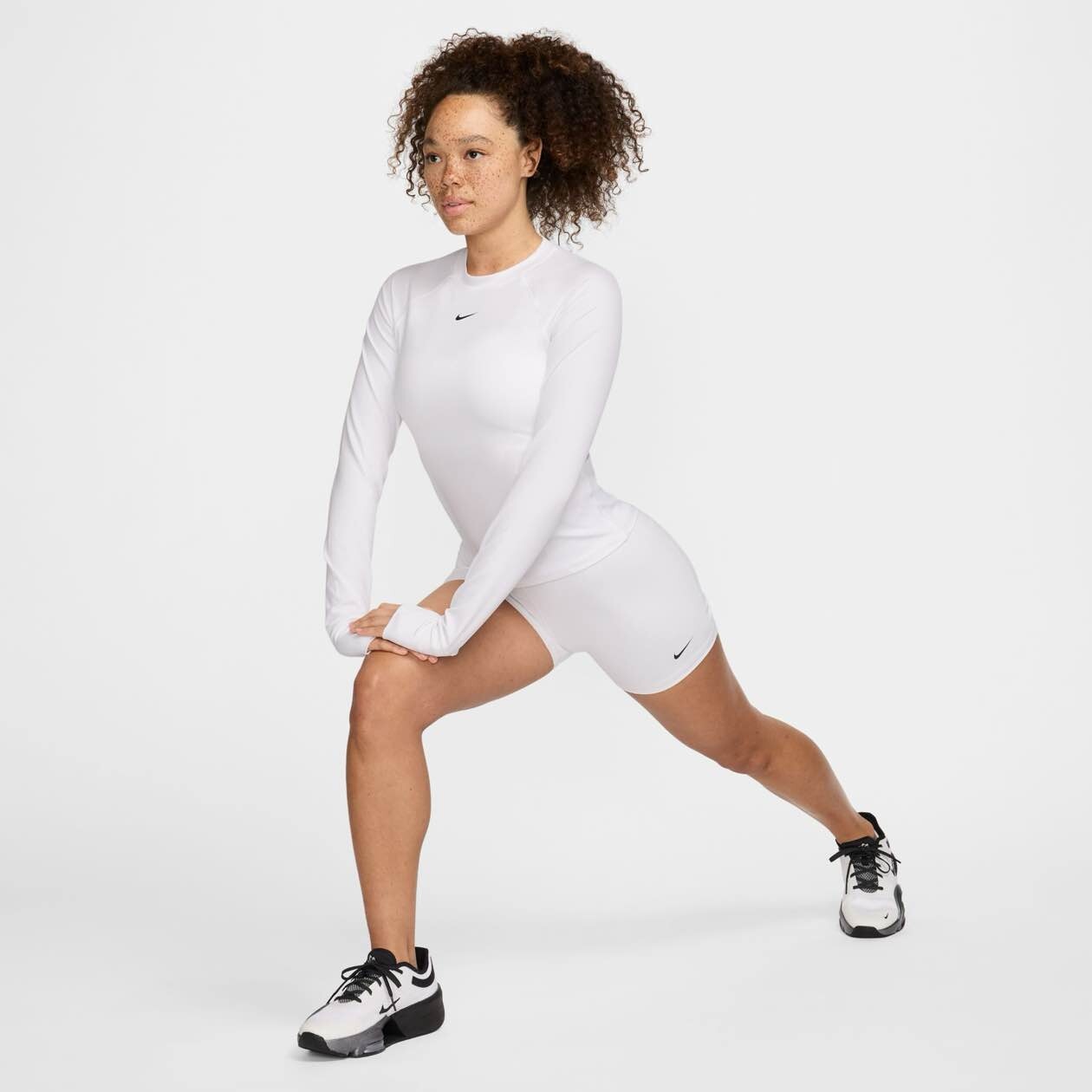 Nike Pro Women's Dri-FIT Long Sleeve Workout Top FV7845 - Moisture-Wicking Compression Shirt for Running, Yoga & Gym Training
