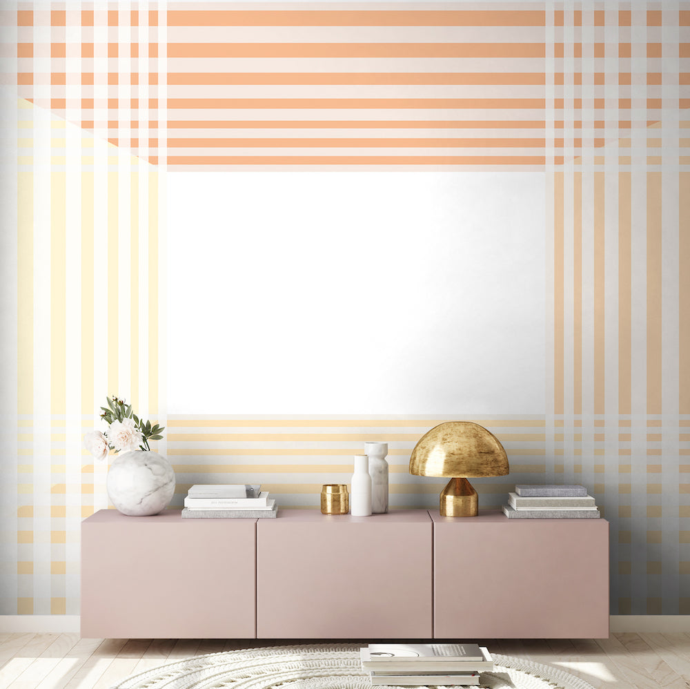 Atelier 47 Room Pattern - Modern Home Decor Wallpaper for Living Room & Bedroom - Peel and Stick DIY Wall Covering for Home Interior Design