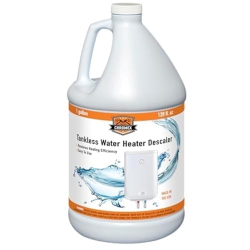 Chromex Tankless Water Heater Descaling Solution - 4 Gallon Highly Effective Descaler for Water Heaters & Coffee Makers | Removes Limescale & Mineral Buildup | Perfect for Home, RV & Commercial Use