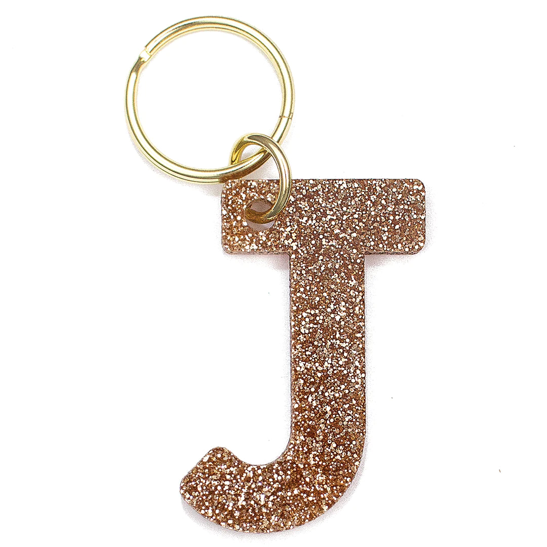 Sparkle Alphabet Letter Keychain - Custom Initial Keyring for Backpacks, Purses & Gifts - Personalized Name Jewelry Accessory for Women & Girls (Perfect for Birthdays, Graduation & Everyday Carry)
