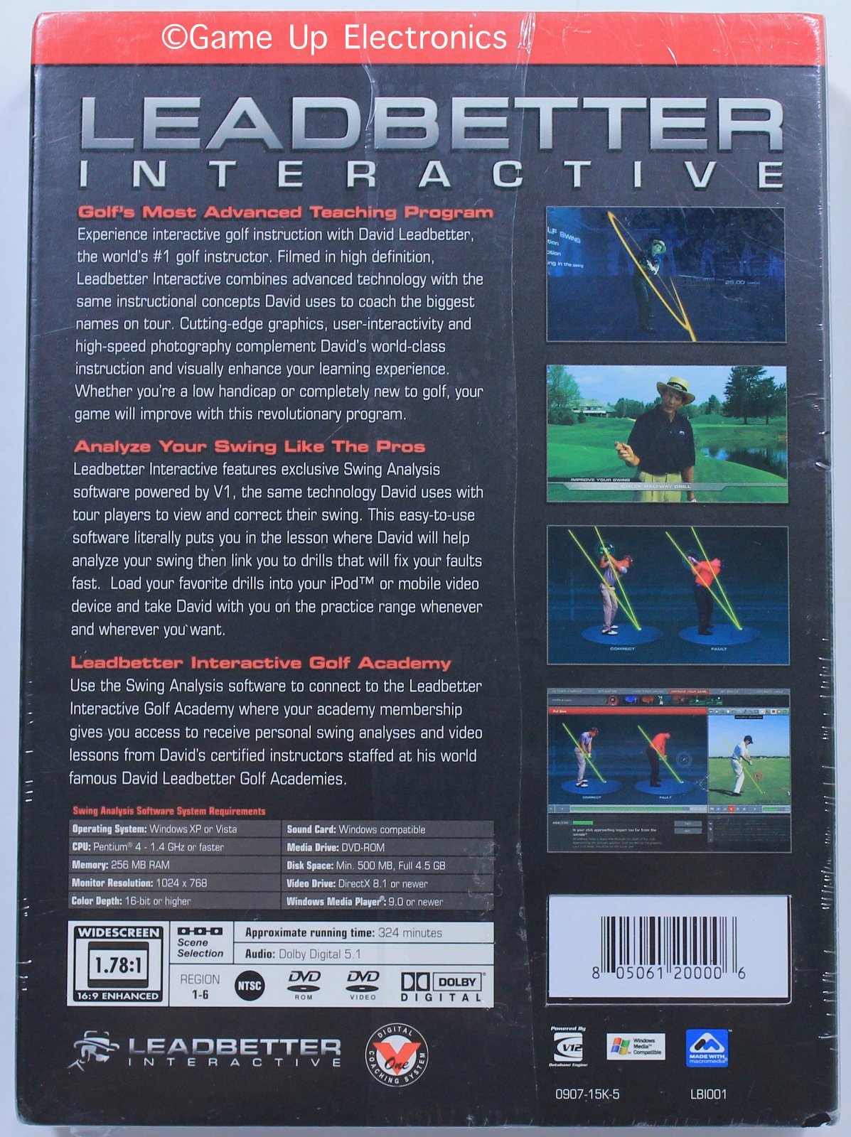 Leadbetter Golf Training Interactive DVD Box Set - Improve Your Swing & Short Game | Perfect for Home Practice & Golf Enthusiasts