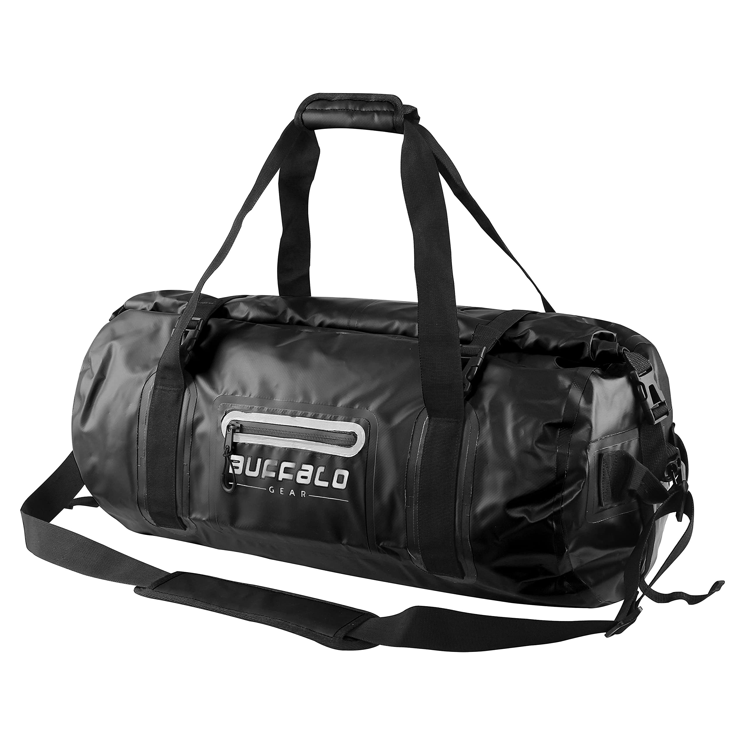 Waterproof Duffle Bag 40L 60L 80L - Heavy Duty Roll-top Dry Bag for Travel, Kayaking, Rafting, Boating, Fishing & Camping | Buffalo Gear Outdoor Sports Equipment