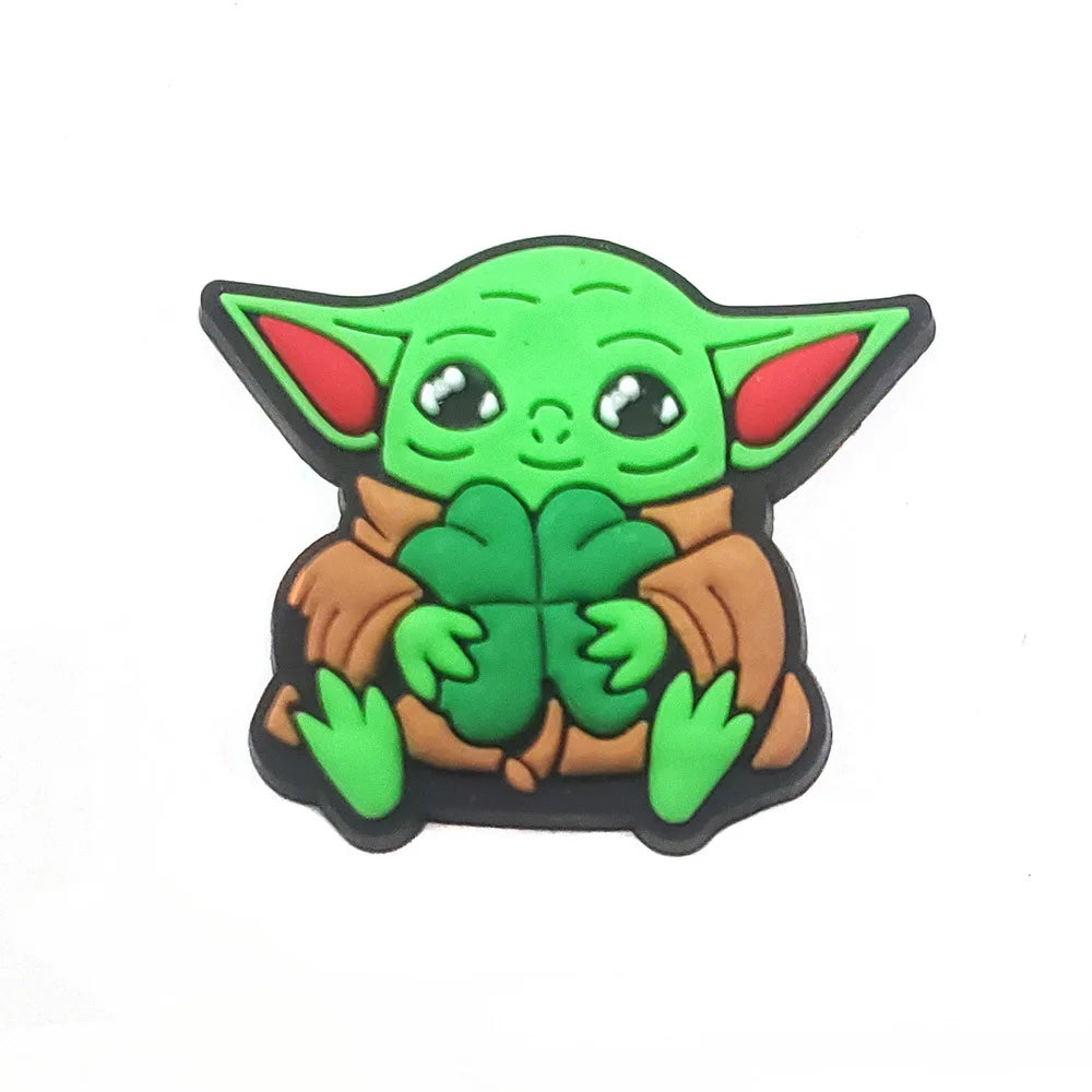25 Styles Star Wars Yoda Shoe Charms for Crocs - DIY Decor Jibbitz for Kids & Adults - Waterproof Shoe Accessories for Slippers, Sandals & Water Shoes - Perfect Gift for Star Wars Fans & Crocs Lovers