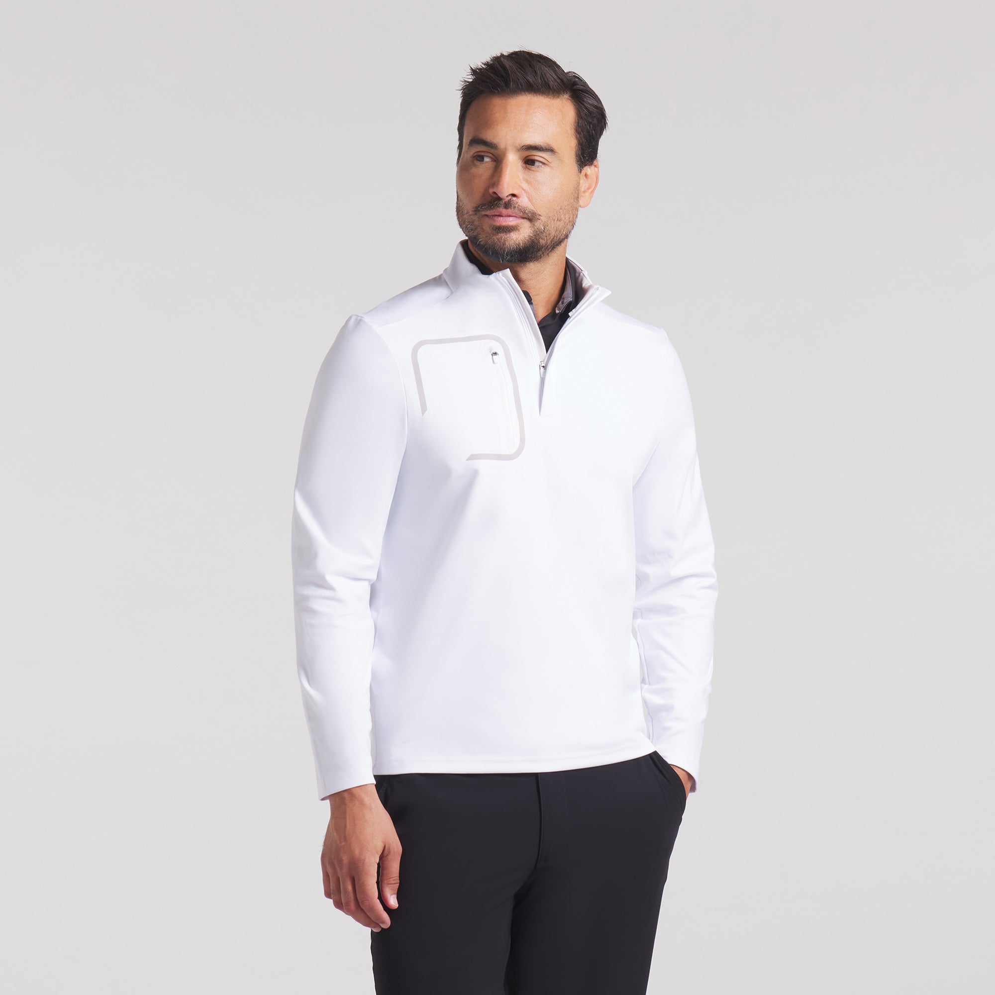 CLOUDSPUN Tech Golf 1/4 Zip Pullover - Lightweight & Breathable Performance Golf Shirt for Men - Perfect for Golfing, Training & Outdoor Activities