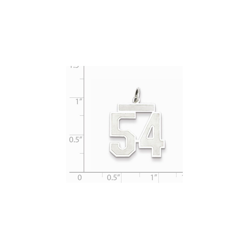 Sterling Silver Medium Satin Number 0 Charm Pendant - Perfect for Necklaces, Bracelets & DIY Jewelry Making