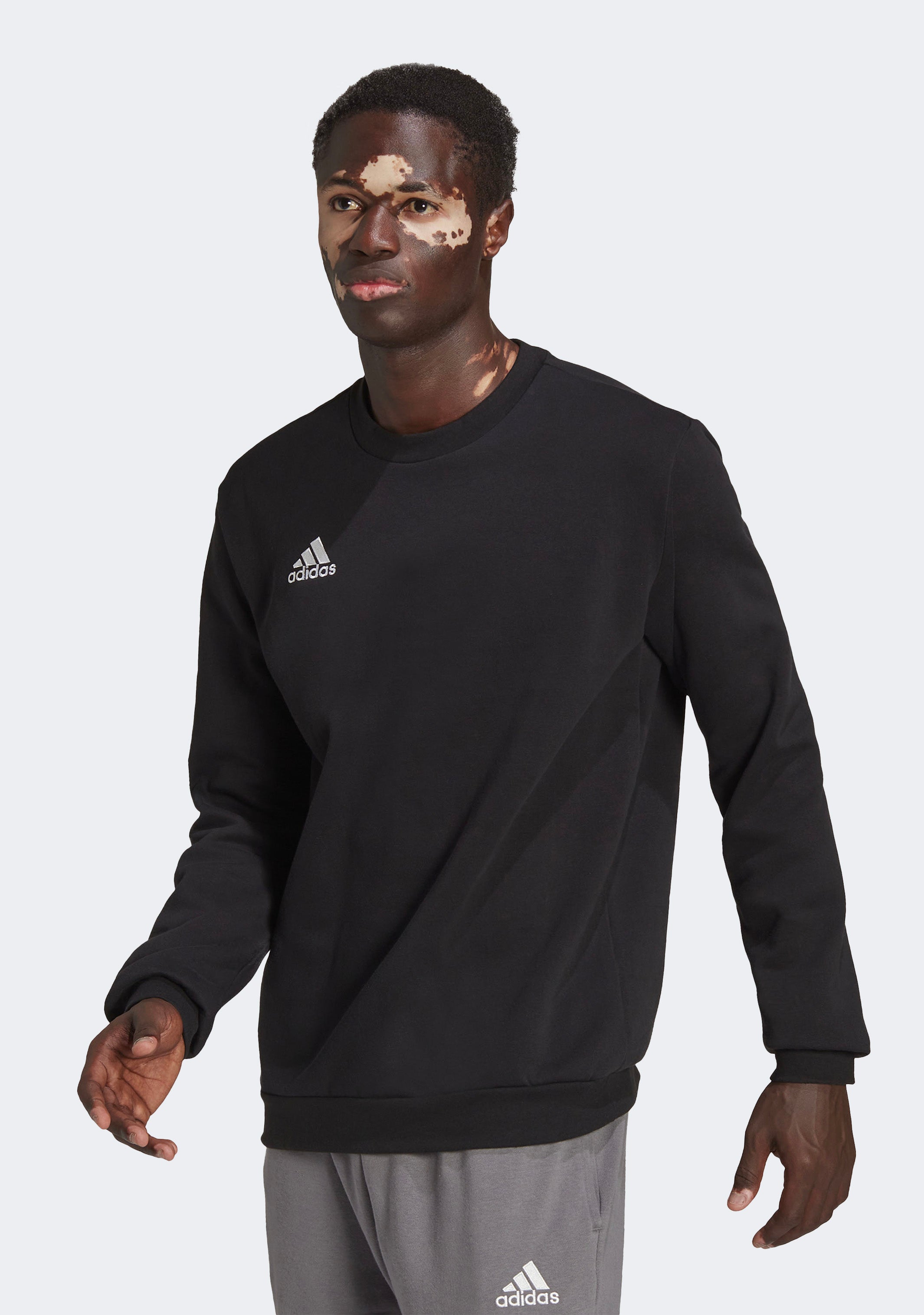 Adidas Men's Entrada 22 Sweat Top - Lightweight Hooded Sweatshirt for Running & Gym Workouts - Breathable Cotton Blend for Men's Athletic Wear