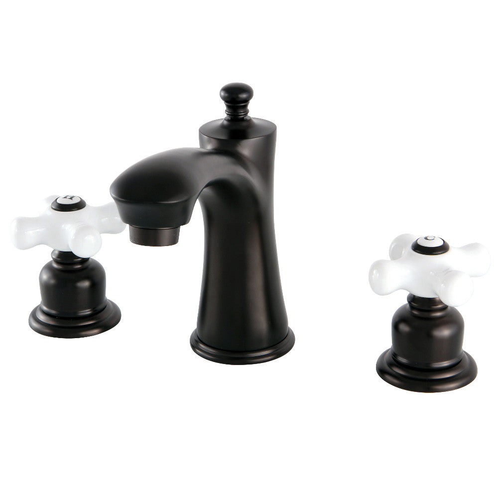 Kingston Brass KB7965PX 8 Inch Widespread Bathroom Faucet - Modern Matte Black Finish for Vanity Sinks, Perfect for Home & Hotel Bathroom Renovation