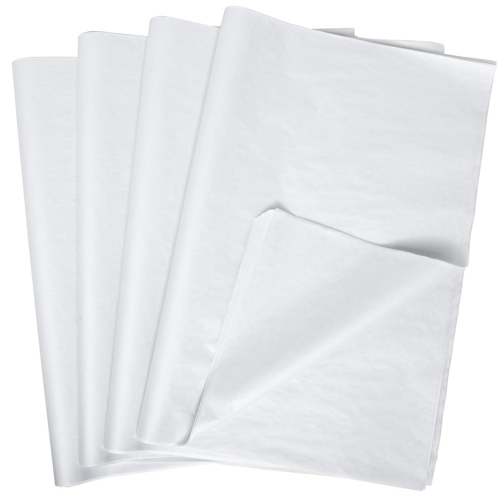 Premium White Tissue Paper Bulk Pack - 960 Sheets, Acid-Free, 20