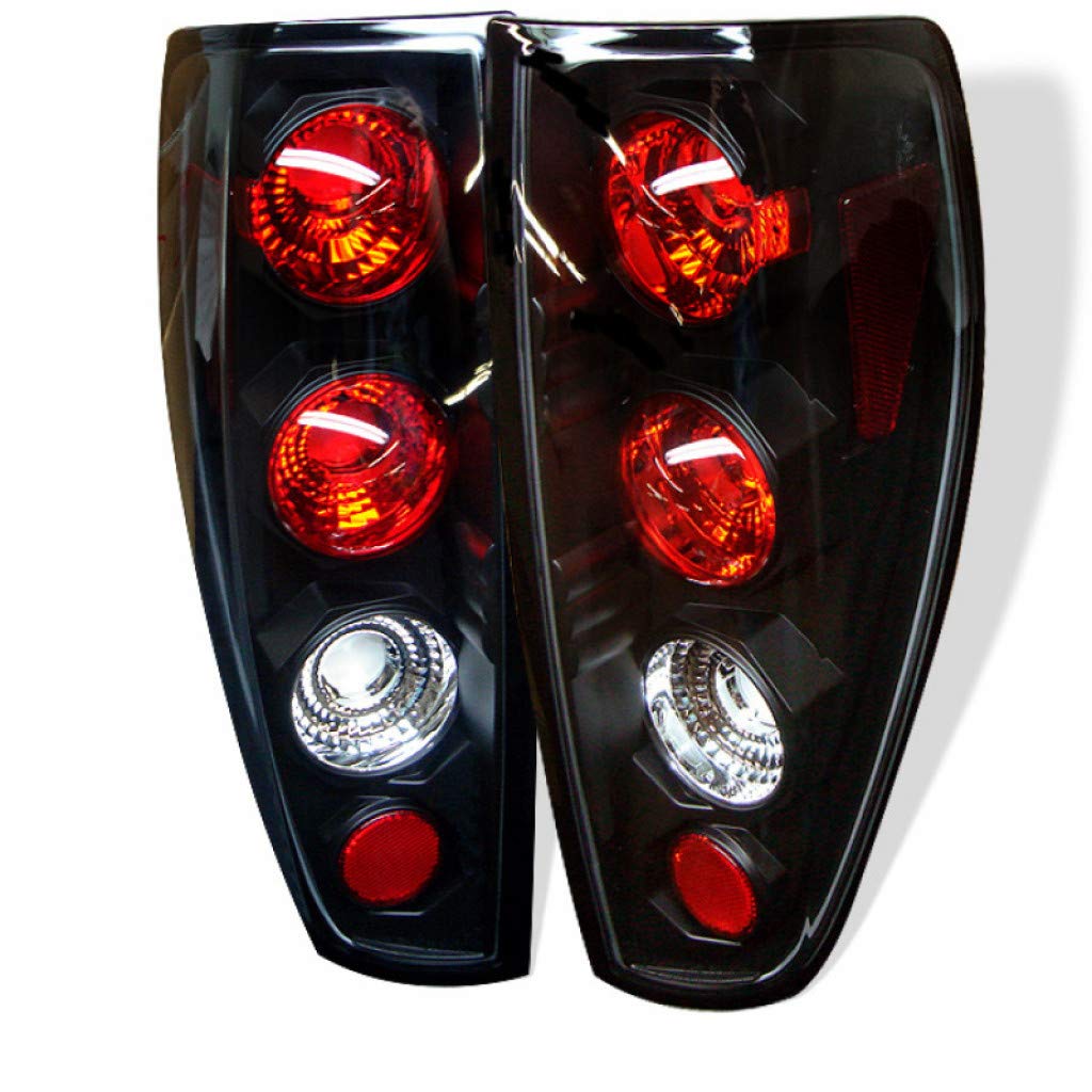 Spyder Euro Style Black Tail Lights for 2004-2012 Chevy Colorado - Pair (5001412) | Sleek Upgrade for Pickup Trucks | Enhanced Night Visibility & Style