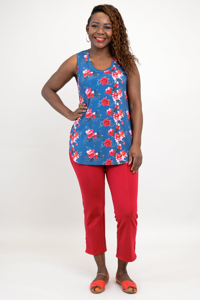 Jazz Tank Top - Rosaline Bamboo Fabric - Women's Casual & Comfortable Summer Tops - Perfect for Yoga, Beach & Everyday Wear