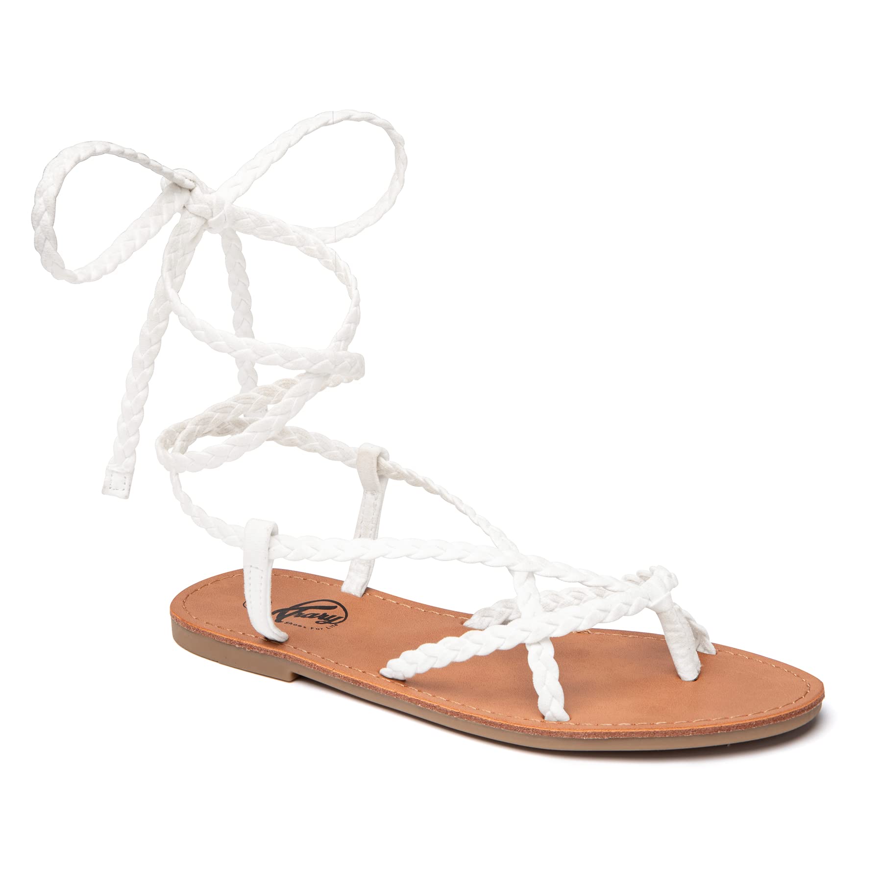 Women's Trary Gladiator Sandals - Lace Up Open Toe Flat Dressy Sandals for Summer 2023 | Beach, Casual & Party Wear