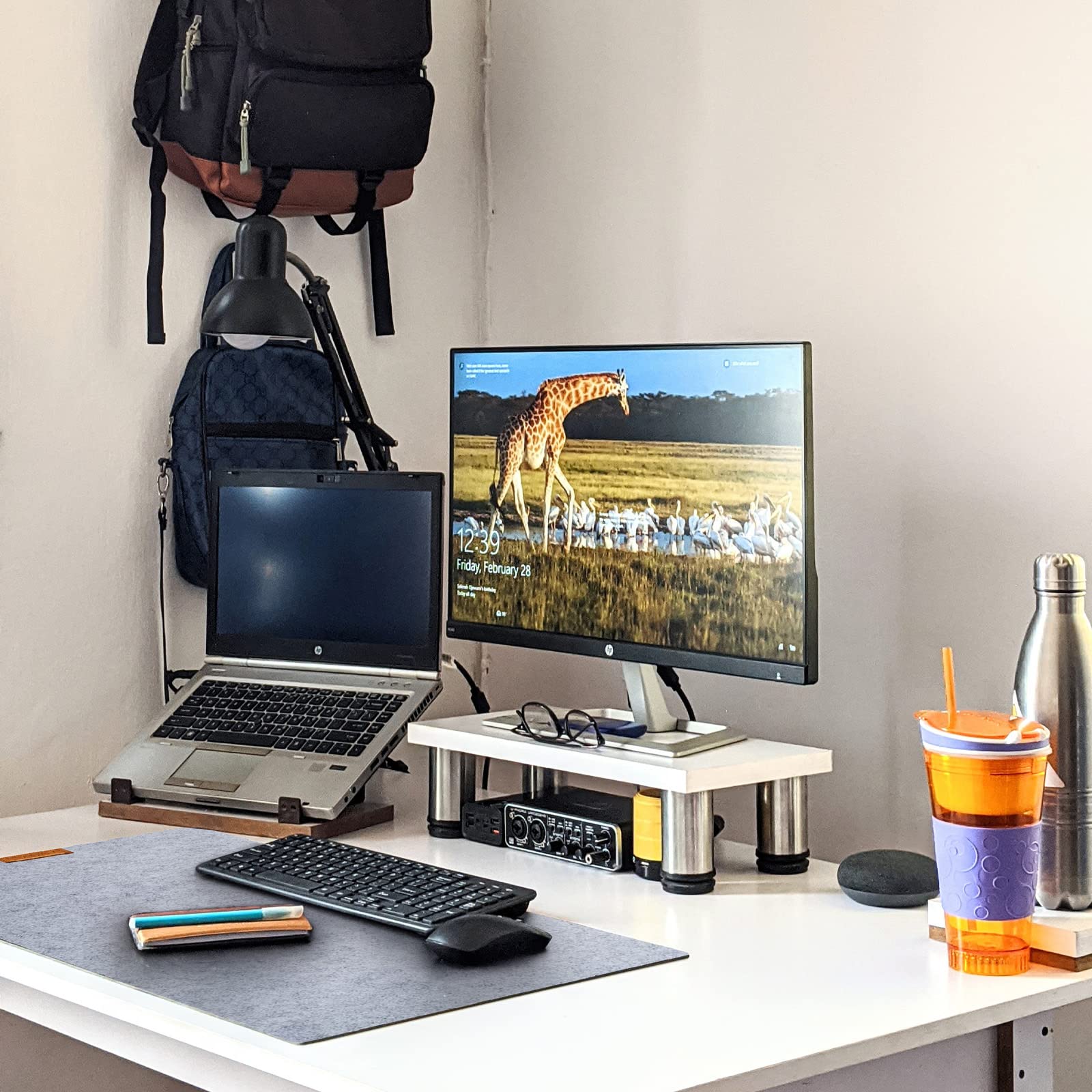 Premium Large Felt Desk Mat - Non-Slip Office Desk Pad for PC, Laptop & Gaming - 31.5