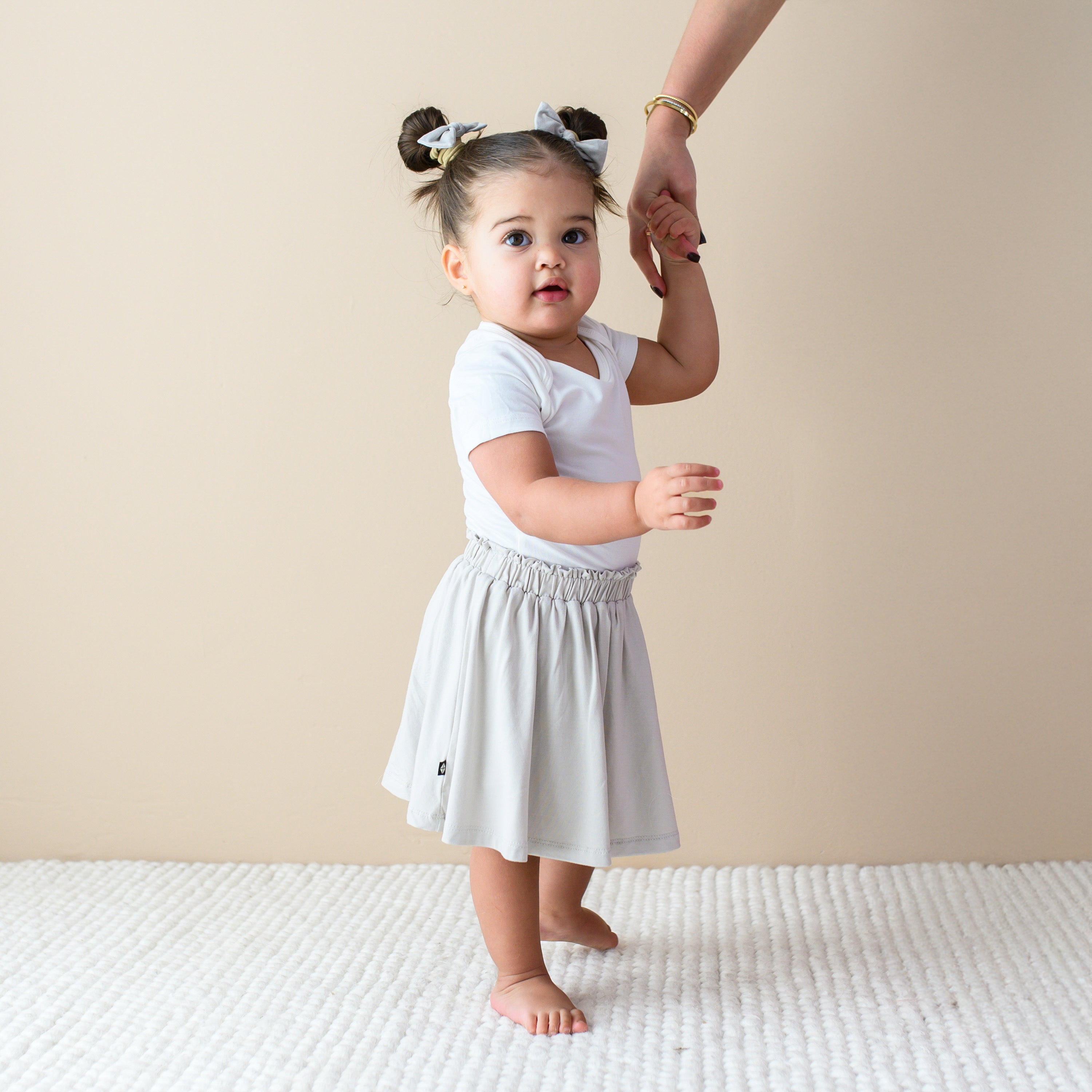 Toddler Girls' Oat-Colored Skort - Comfortable & Stylish Skirt Shorts for Playtime, School & Outdoor Activities
