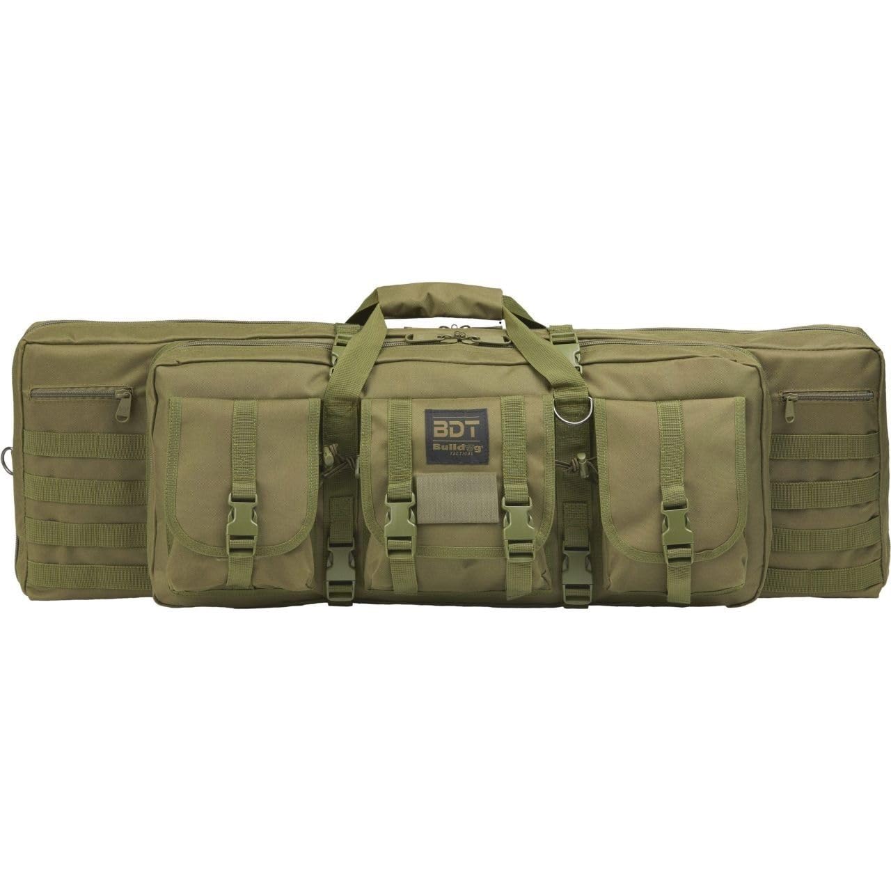 Bulldog Cases Tactical Double Rifle Case - Heavy Duty Firearm Protection for Hunting & Shooting Range | Durable Gun Storage for Rifles, Shotguns & Scopes