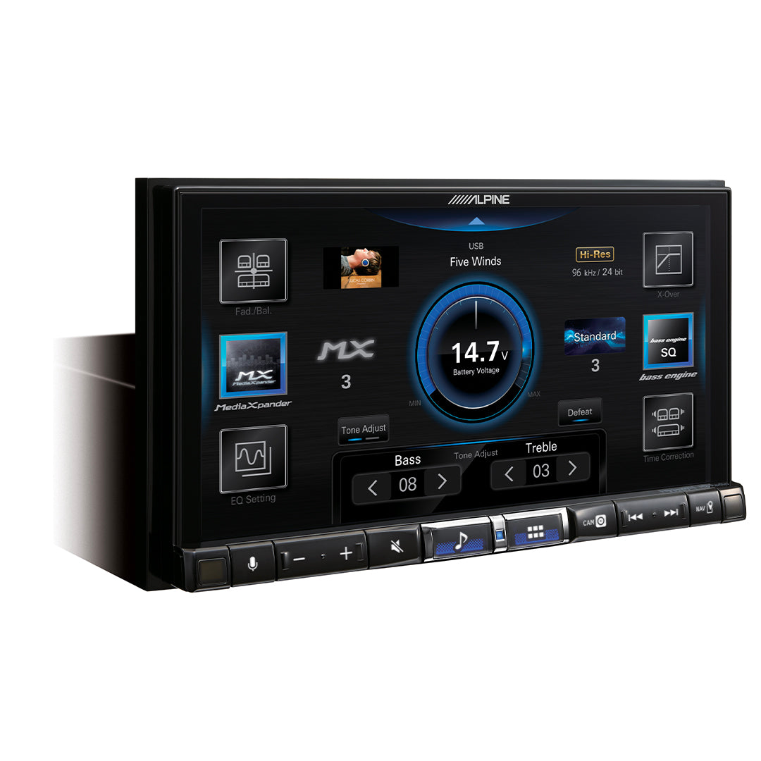 Alpine iLX 507 7-Inch Double DIN Multimedia Receiver with Wireless Apple CarPlay & Android Auto - High Resolution Touchscreen for Seamless Smartphone Integration - Perfect for Car Audio Upgrades & Hands-Free Driving