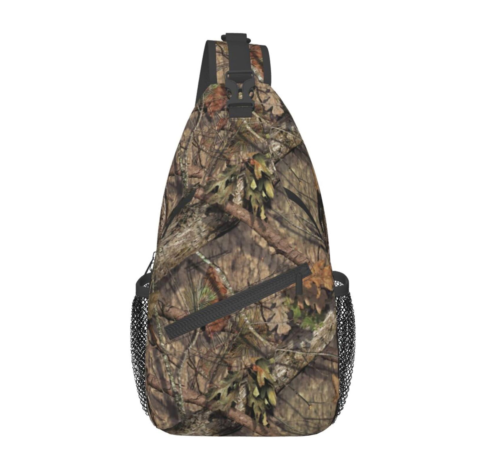 VOOHDDY Camo Hunting Camouflage Sling Bag - Waterproof Crossbody Shoulder Chest Pack for Men & Women - Perfect for Outdoor Activities, Hiking, Travel, and Daily Use