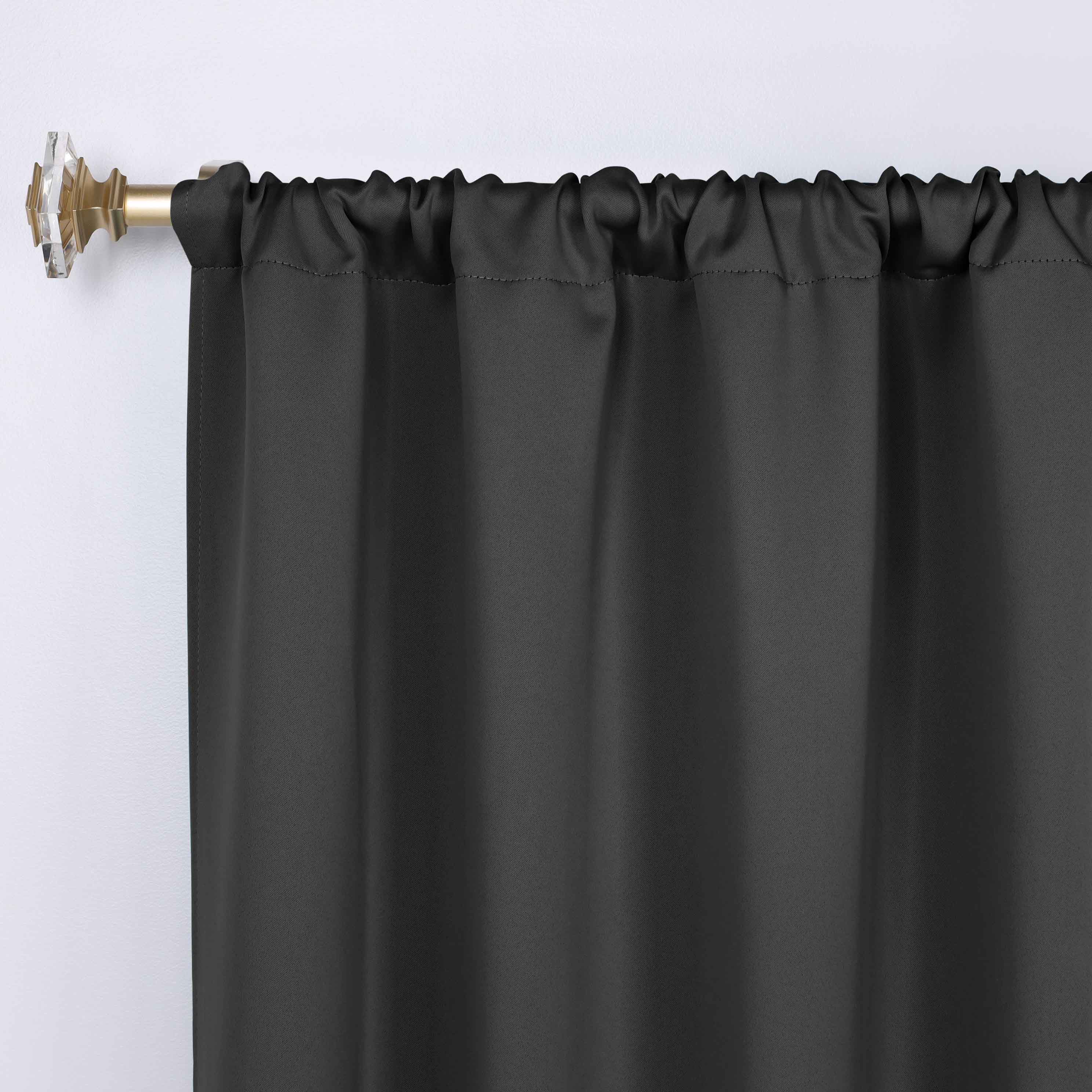 Machine Washable Blackout Curtains Set of 2 - Solid Color Room Darkening Window Drapes for Bedroom, Nursery & Home Theater - Noise Reducing & Energy Efficient