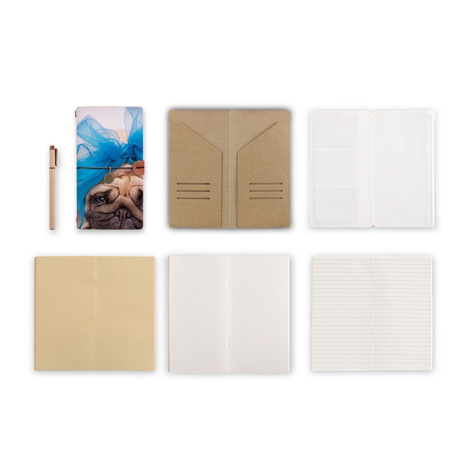 Premium Traveler's Notebook for Dog Lovers - Durable Leather Journal for Pet Owners, Dog Walking & Training Notes - Perfect Gift for Dog Enthusiasts & Outdoor Adventures
