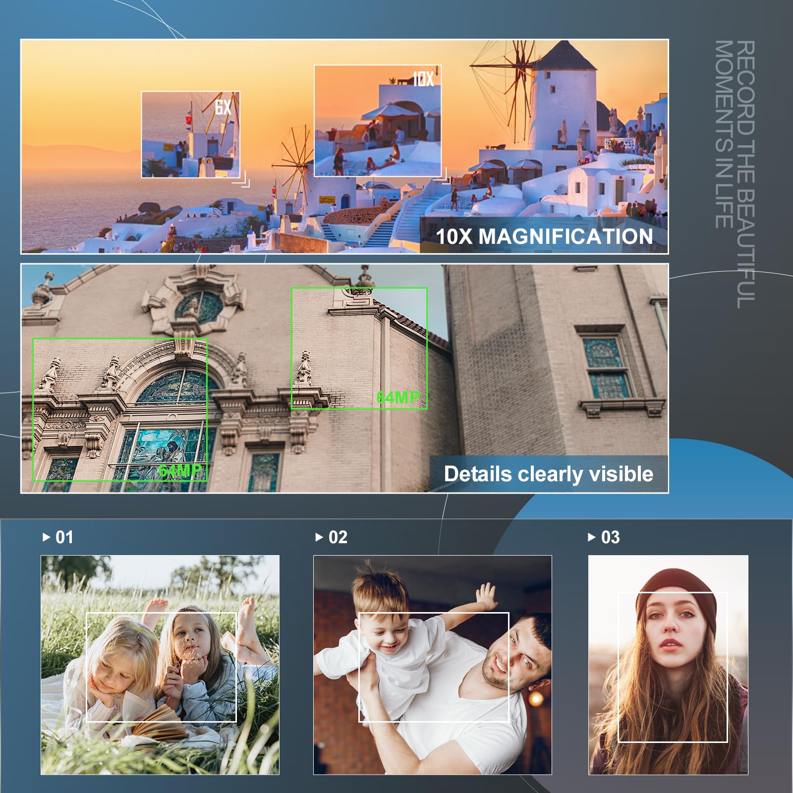 4K 64MP Digital Camera with 40X Zoom, WiFi & HDMI - Perfect for YouTube Vlogging, Photography & Travel Videos - Includes Flash & 32GB SD Card