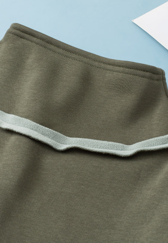 Comfy Half Snap Long Sleeve Sweatshirt for Women & Men - Soft Fleece Pullover with Button Detail - Perfect for Casual Wear, Loungewear & Outdoor Activities