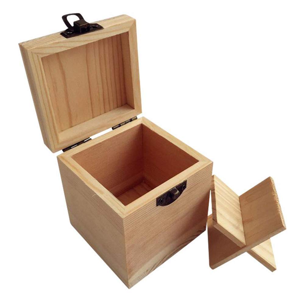 4-Compartment Solid Wood Essential Oil Storage Box - Organize & Protect Aromatherapy Oils - Perfect for Home Spa, Yoga Studio & Travel Use