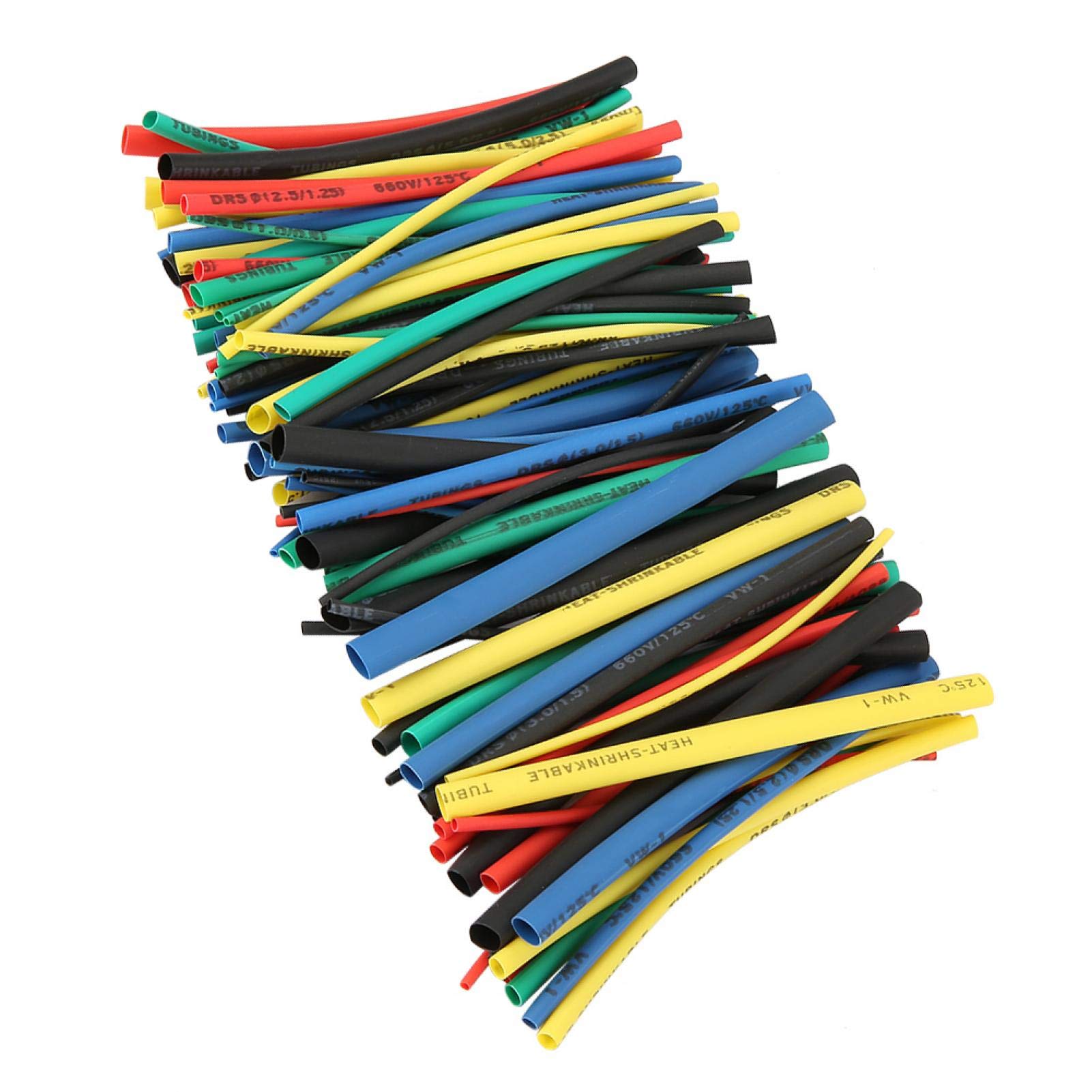 Flame Retardant Heat Shrink Tubing - Black Insulation Sleeve for Wire & Solder Joint Protection - Electrical Wiring, Automotive, DIY Projects - Heat Resistant Cable Management Solution