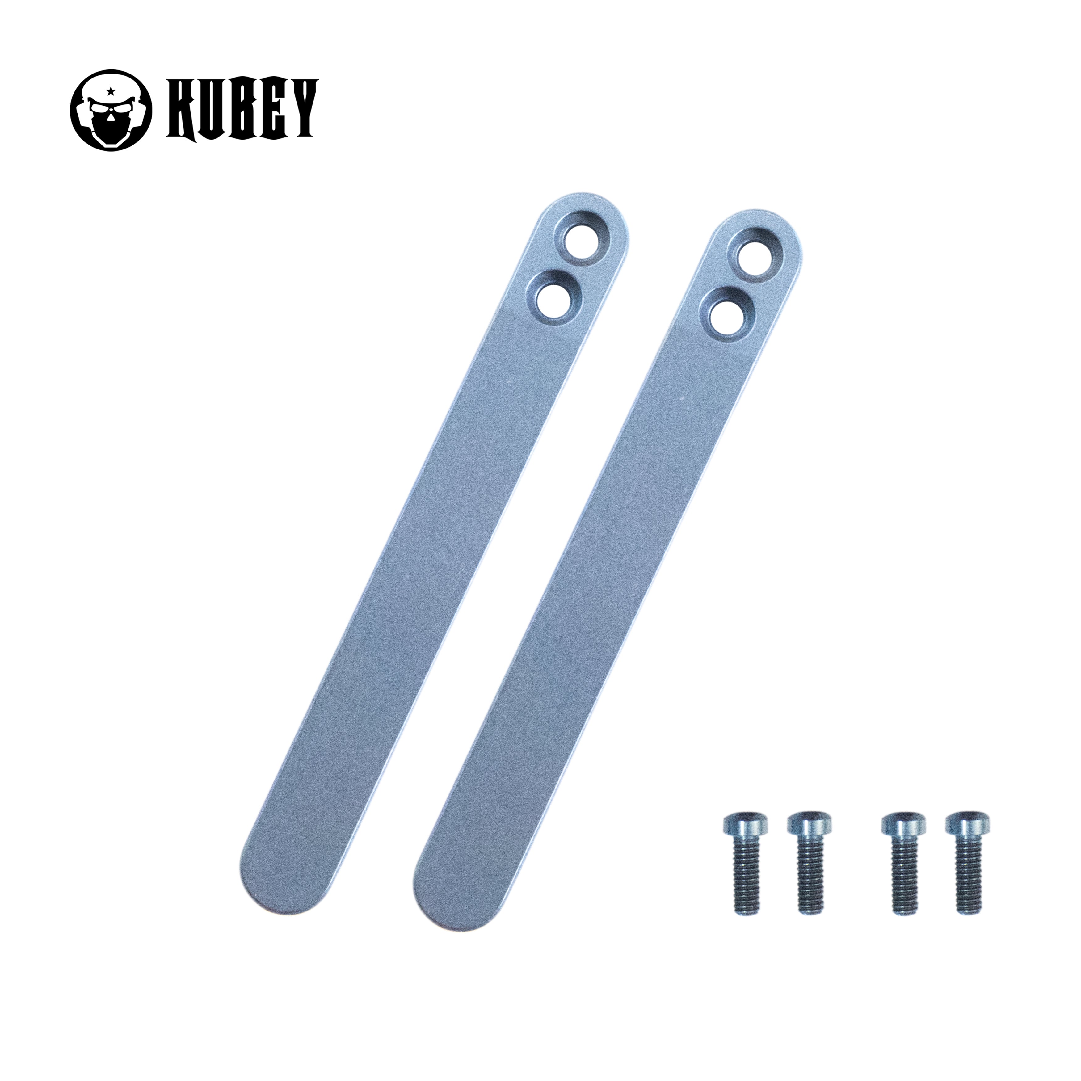Premium Titanium Pocket Knife Clip - 2 Pack with 4 Screws (Blue) | Durable EDC Folding Knife Accessory | Perfect for Outdoor, Camping & Everyday Carry