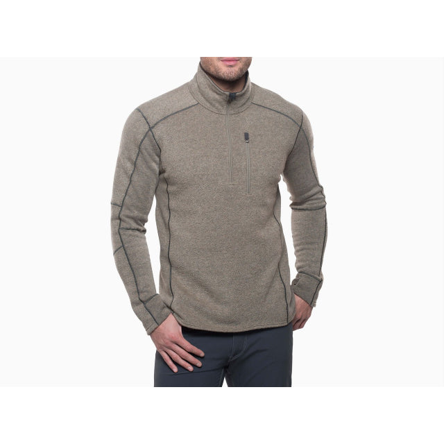Men's Interceptr 1/4 Zip Pullover Fleece Jacket - Lightweight Athletic Running Top for Outdoor Workouts & Casual Wear