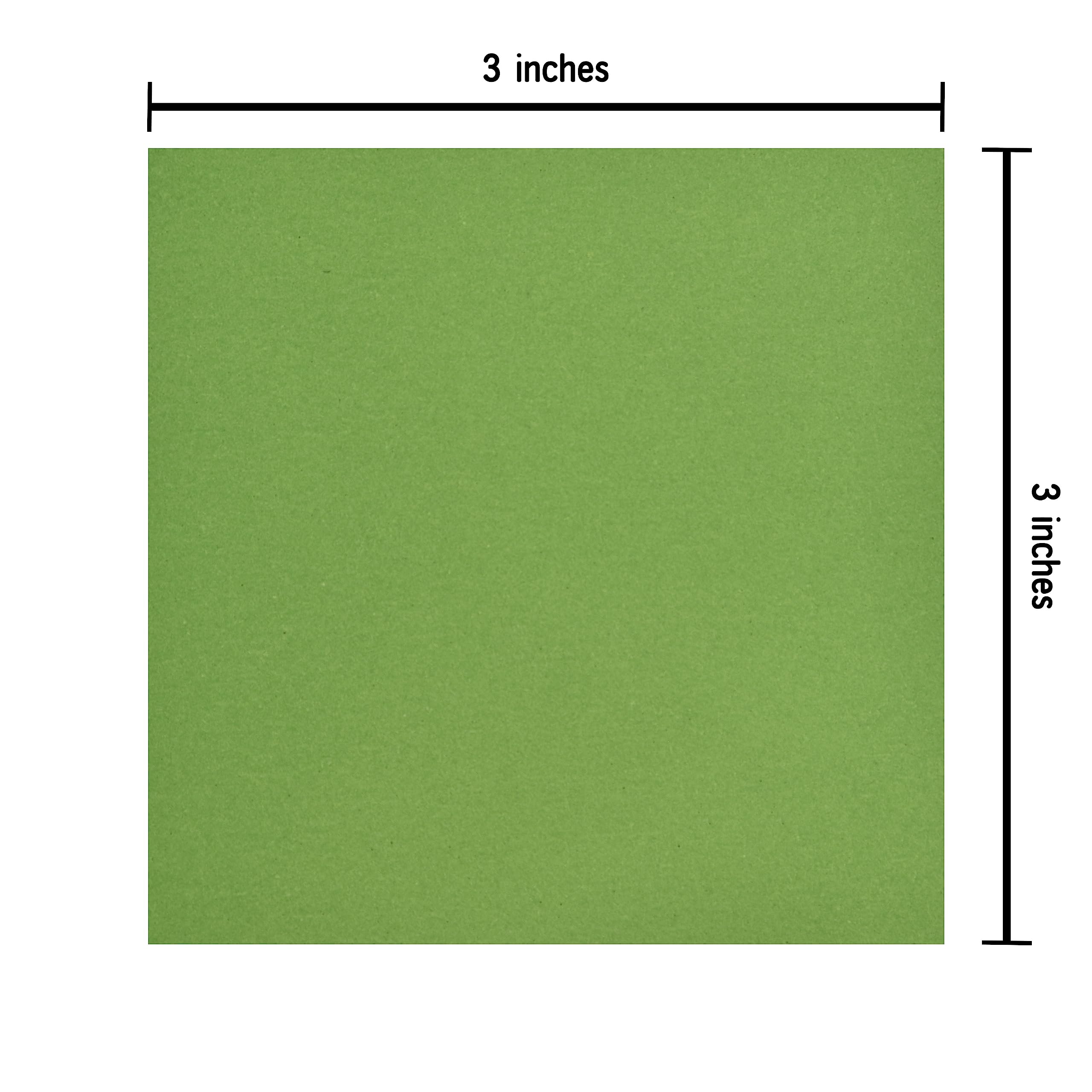 100-Piece Double-Sided Origami Paper Set - 3x3 Inches Square, Easy Fold for DIY Crafts, Cranes, Scrapbooking (Kelly Green) - Perfect for Kids' Art Projects, Classroom Activities & Gift Wrapping