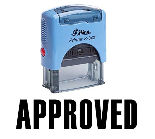 Printtoo Approved Self-Inking Rubber Stamp - Custom Office Stationery Stamp for Documents, Certificates & Business Use