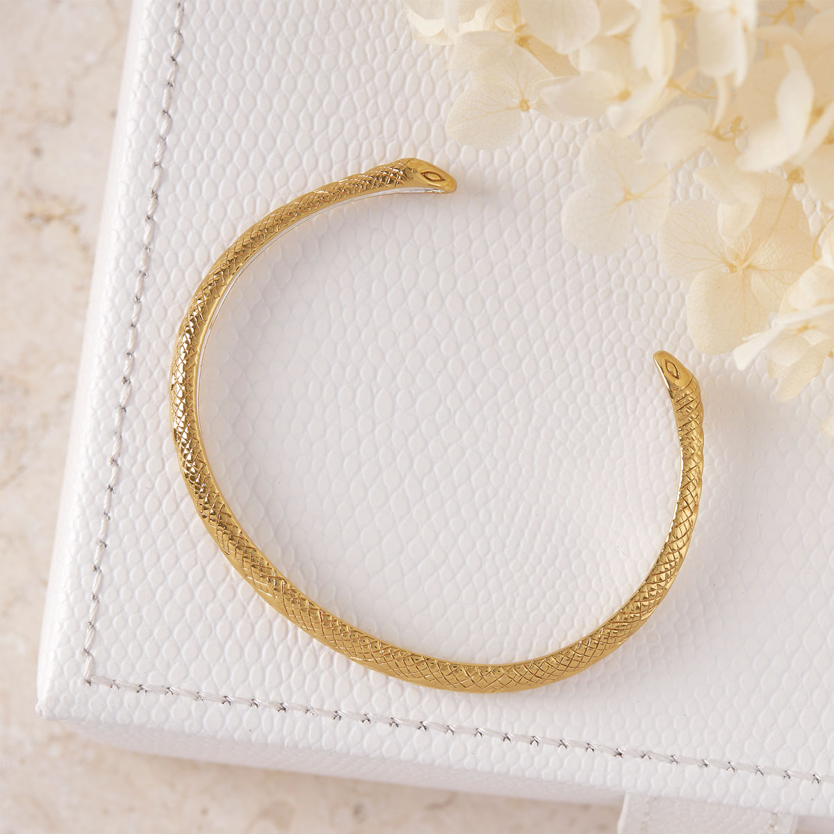 Diamond Python Snake Cuff Gold Bracelet - Elegant Reptile Jewelry for Women | Perfect for Parties, Weddings & Fashion Accessories