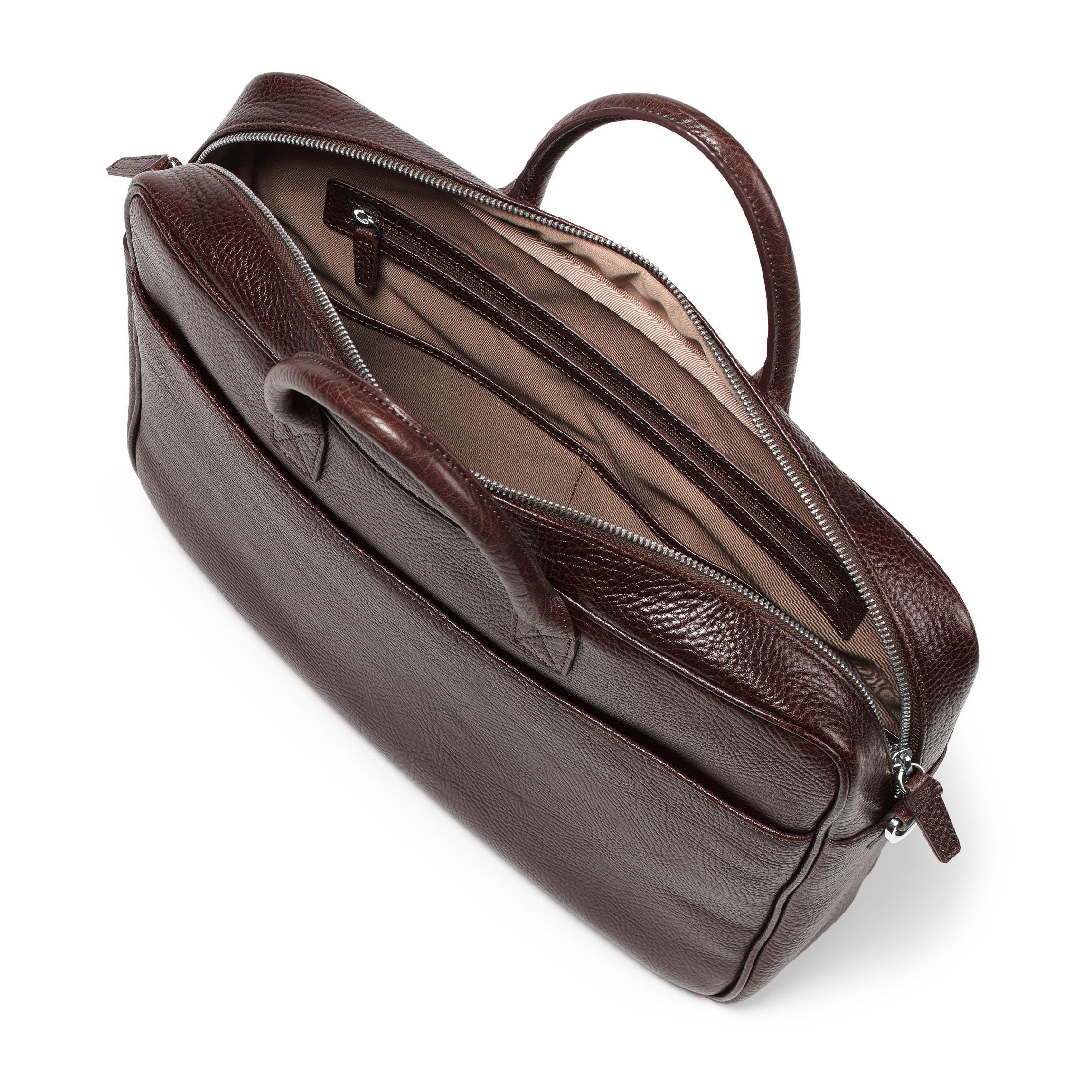Premium Henderson Laptop Briefcase - Business Leather Messenger Bag for 15.6