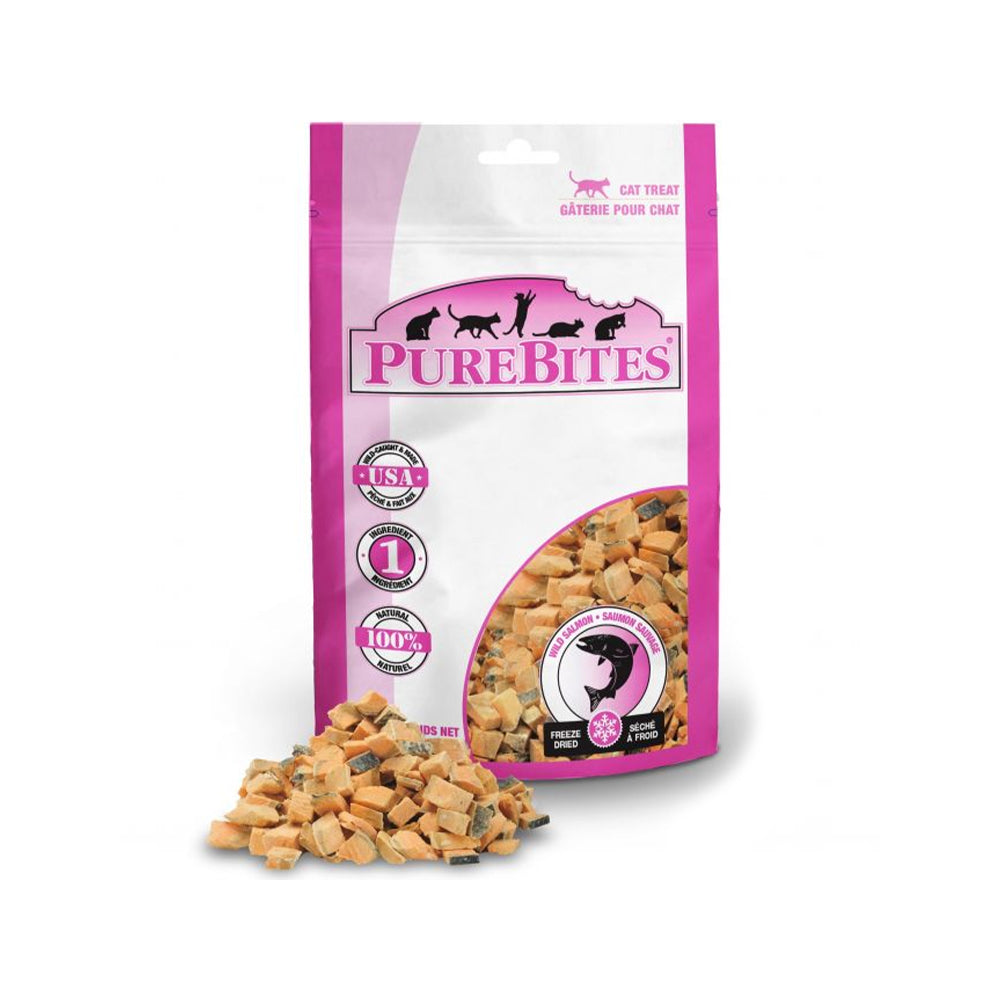 Premium Freeze-Dried Salmon Cat Treats - Grain-Free, High-Protein Snacks for Healthy Cats - Perfect for Training, Rewards & Daily Nutrition