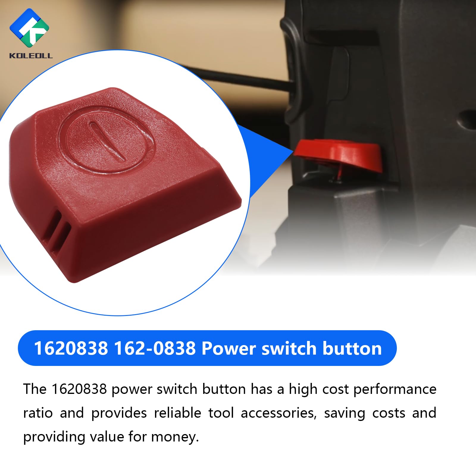 Original Power Switch Button 162-0838 Replacement for Bissell Swivel Rewind Vacuum Cleaner - Perfect for Home Cleaning & Maintenance
