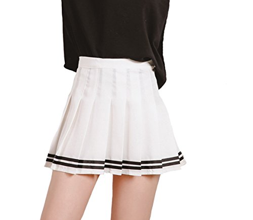 White + Black Stripe