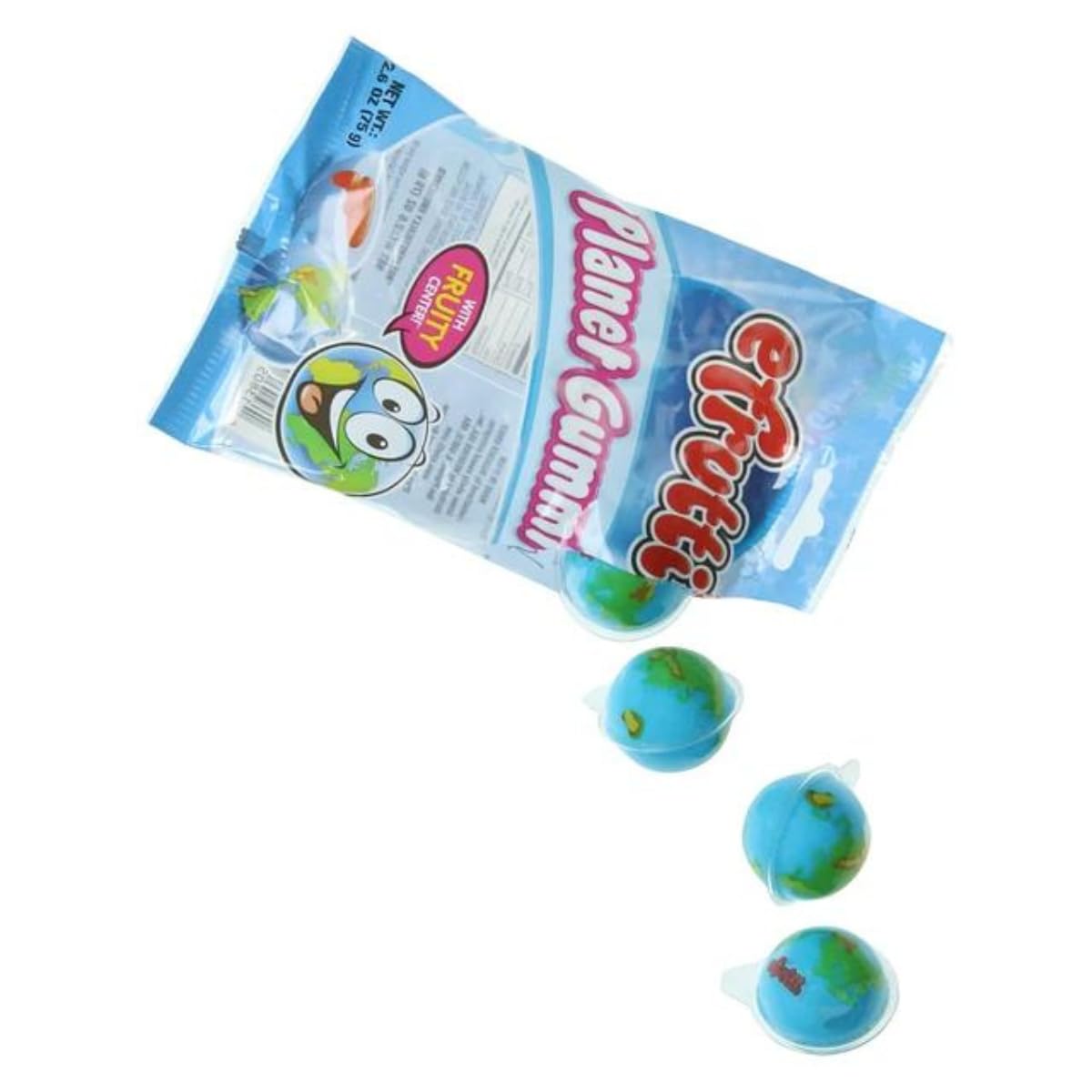 Herbert's Best Planet Gummi Candy - Fruity Center Gummies, Fat Free, Nut Free, Gluten Free, 2.6 oz Bags (Pack of 2) - Perfect for Birthday Parties, Halloween Treats & Movie Night Snacks