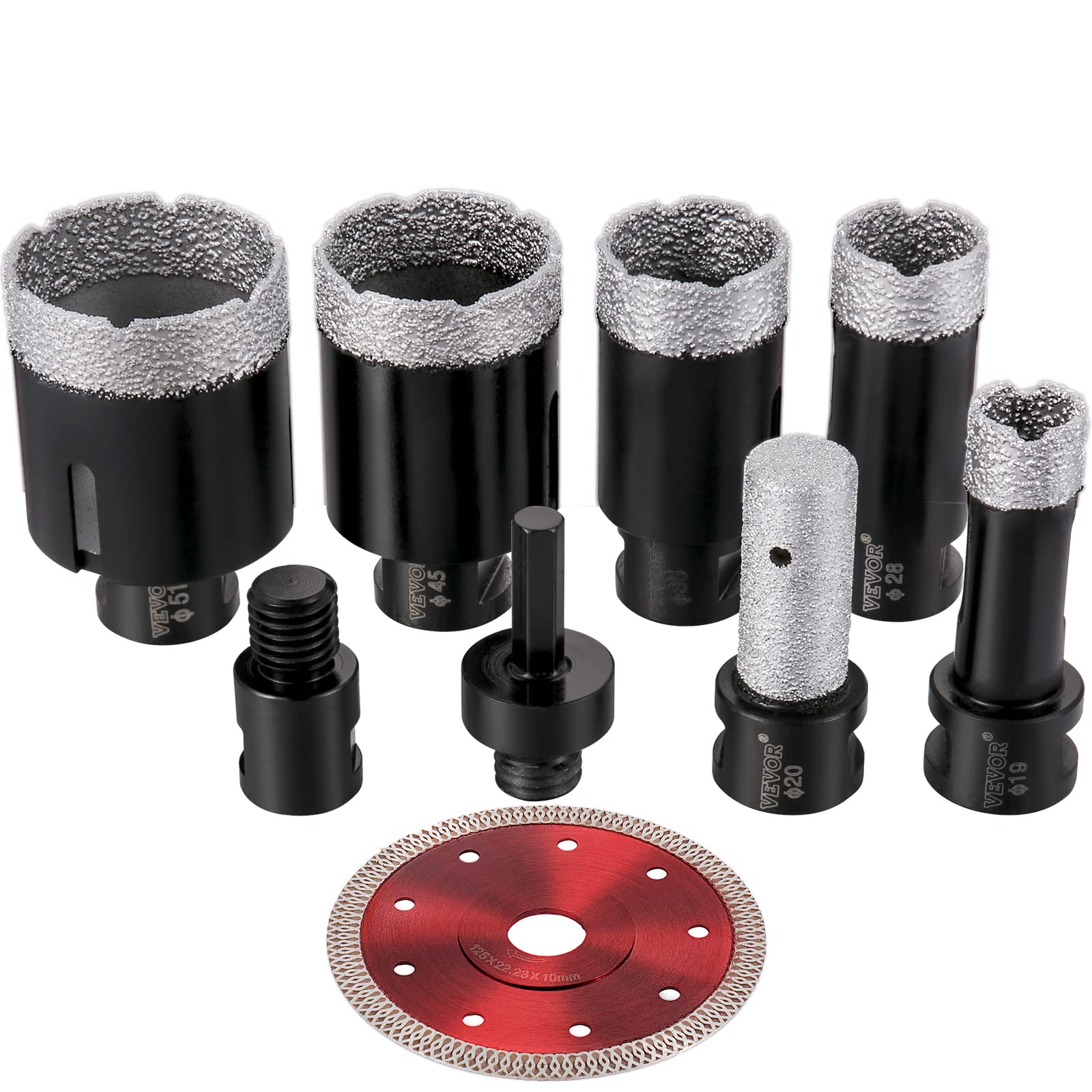VEVOR 8PCS Diamond Hole Saw Kit (3/4