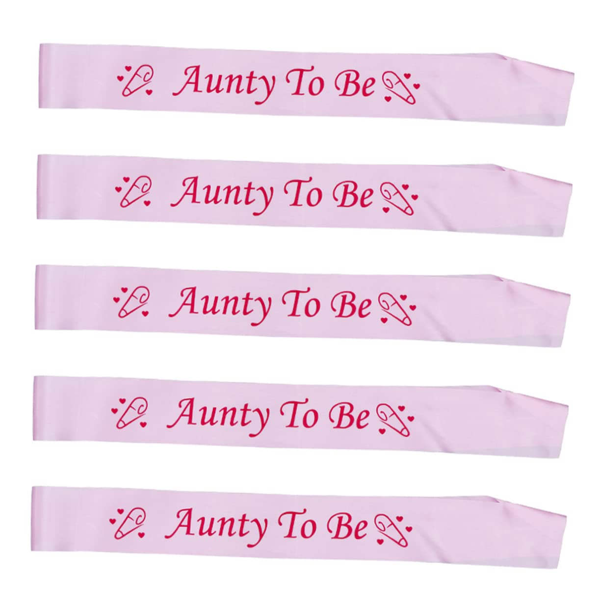 5pcs Baby Party Sashes - Fashionable Baby Shower Decorations & Birthday Belts for Boys Girls - Perfect for 1st Birthday, Christening, Baptism & Special Occasions