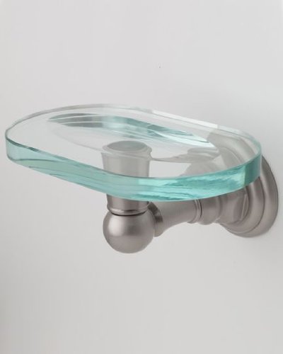 Jaclo 4830-SD-AB Antique Brass Wall Mounted Soap Dish - Bathroom & Kitchen Soap Holder for Shower, Sink, and Countertop Organization