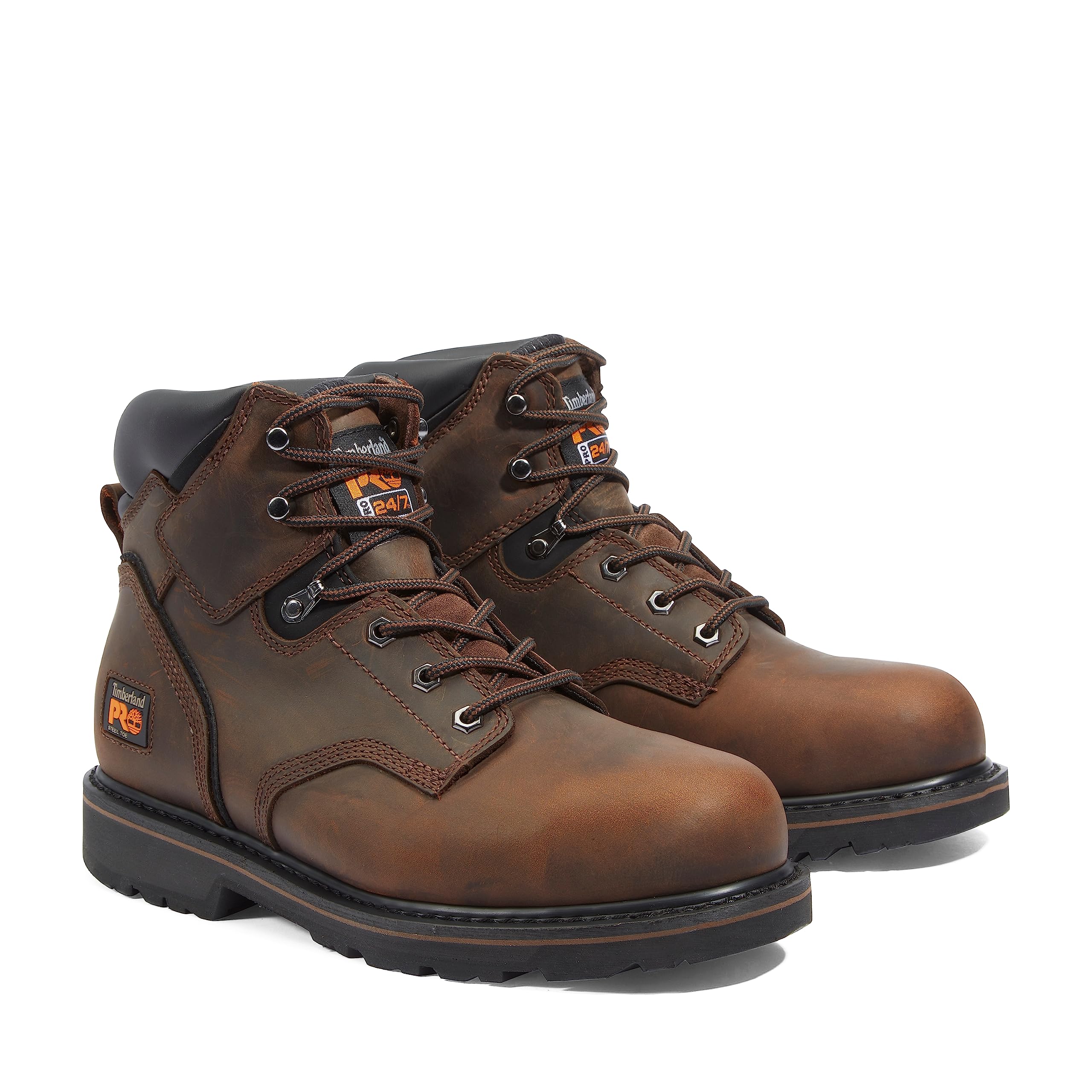 Timberland PRO Men's Pit Boss 6 Inch Steel Toe Work Boots - Waterproof Safety Shoes for Construction, Warehouse & Industrial Work (Durable & Comfortable)