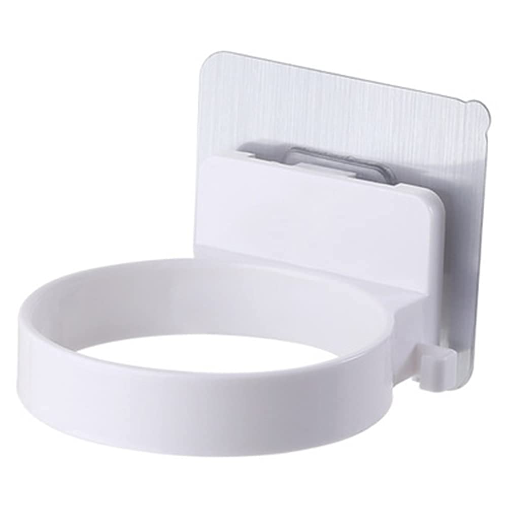 Self Adhesive Hair Dryer Holder - No Drill Wall Mount for Bathroom & Vanity Organization