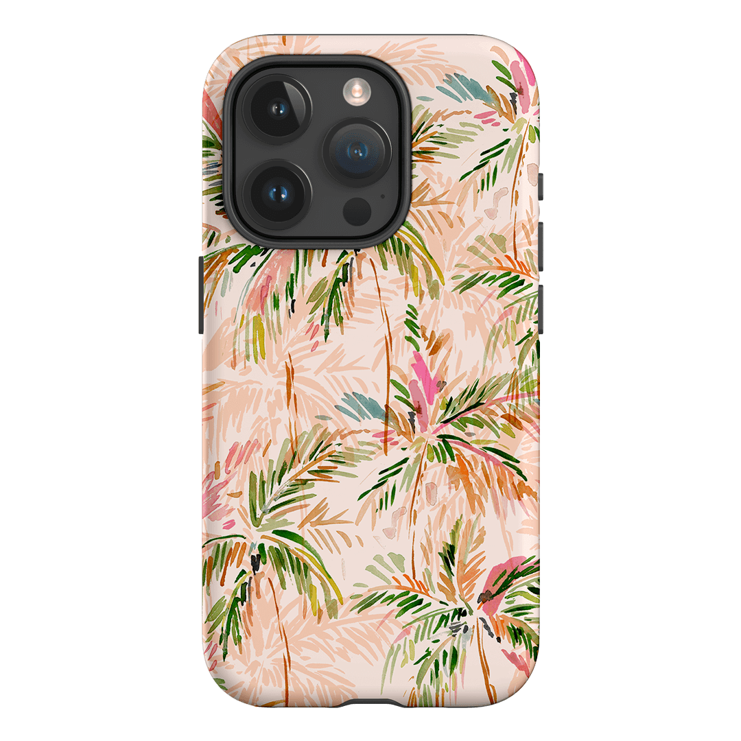 Hawaiian Palms Phone Case - Durable Protective Cover for iPhone & Samsung - Tropical Beach Design - Perfect for Travel, Vacation & Summer Outings