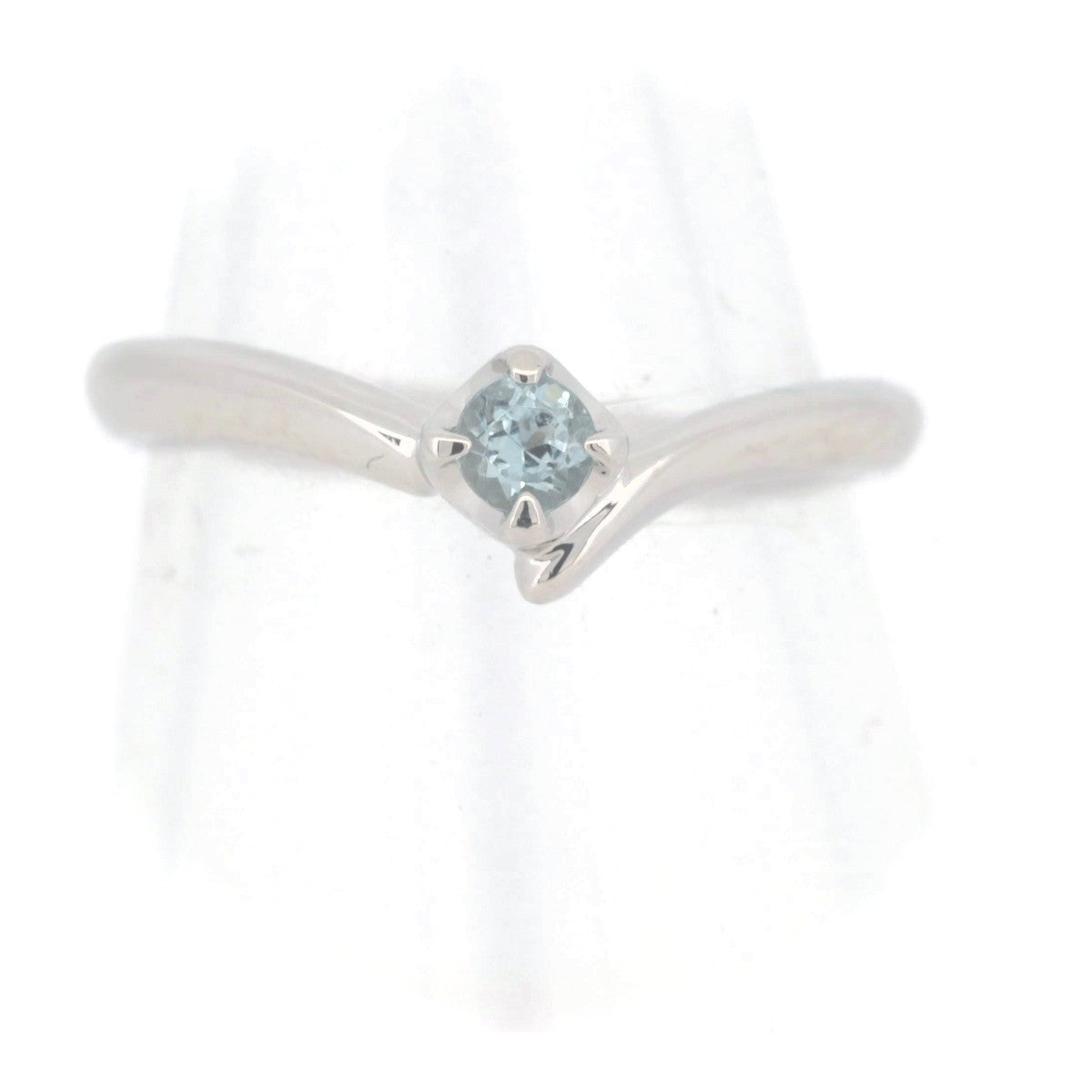 4℃ Aquamarine PT950 Platinum Ring for Women - Elegant Blue Gemstone Jewelry for Engagement, Wedding & Anniversary Gifts