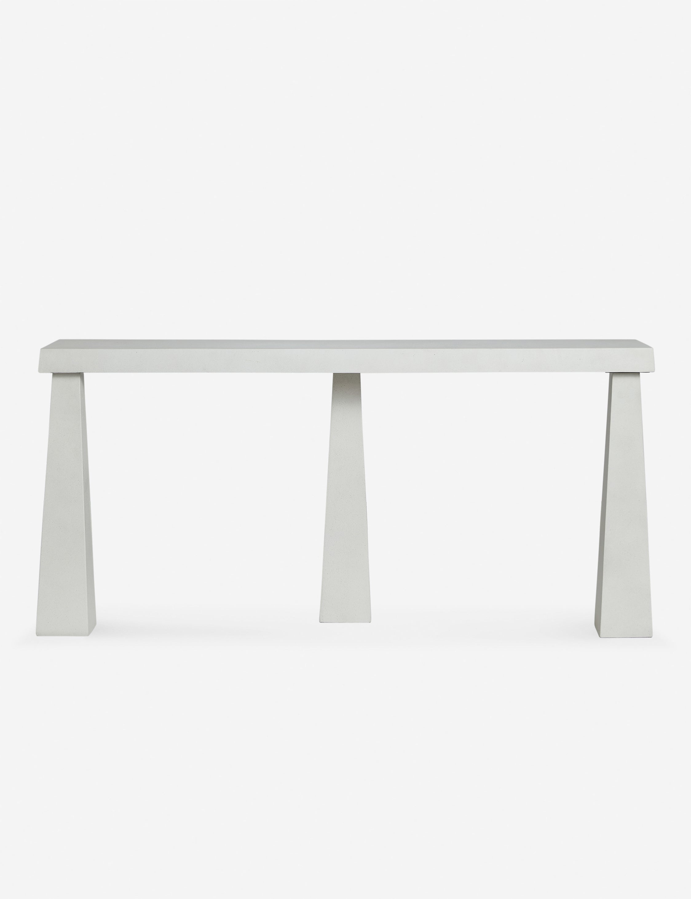 Avila Indoor Outdoor Console Table - Rustic Farmhouse Entryway Sofa Table for Hallway, Living Room & Patio Decor