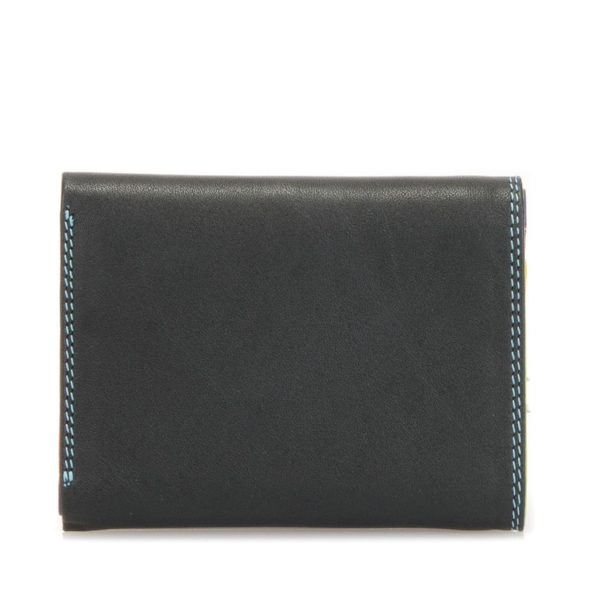 mywalit Mini Tri-fold Leather Wallet for Men & Women - 3 Card Slots, Note Section & Coin Pocket | Stylish & Compact RFID Blocking Wallet | Black | Perfect for Everyday Use, Travel & Business Meetings