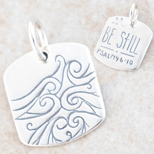 Beautiful Sterling Silver 'Be Still' Pendant Necklace with Psalm 46:10 Bible Verse - Perfect for Women's Daily Wear, Gifts & Religious Occasions